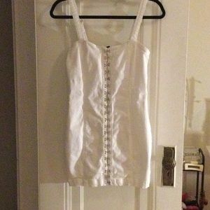 white latch dress
